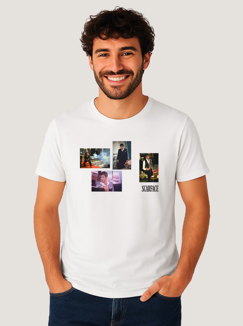 T-shirt Homme - SCARFACE 2 Blanc - Kiabi