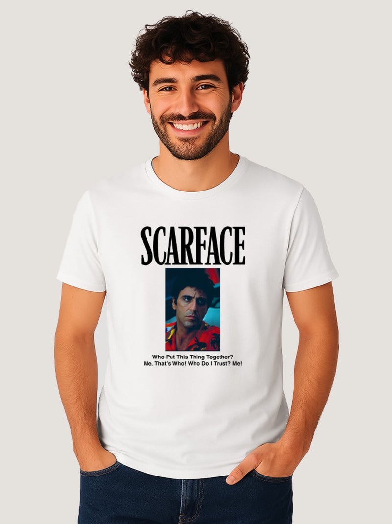 T-shirt Homme - SCARFACE 3 Blanc - Kiabi
