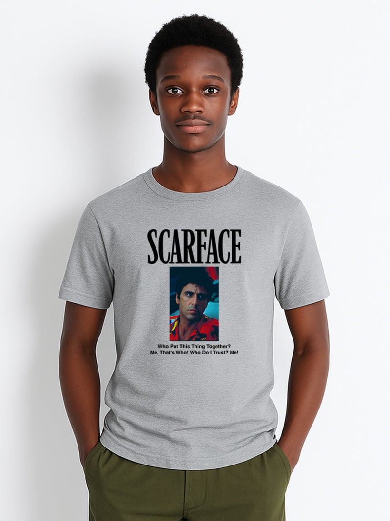 T-shirt Homme - SCARFACE 3 Gris chiné - Kiabi