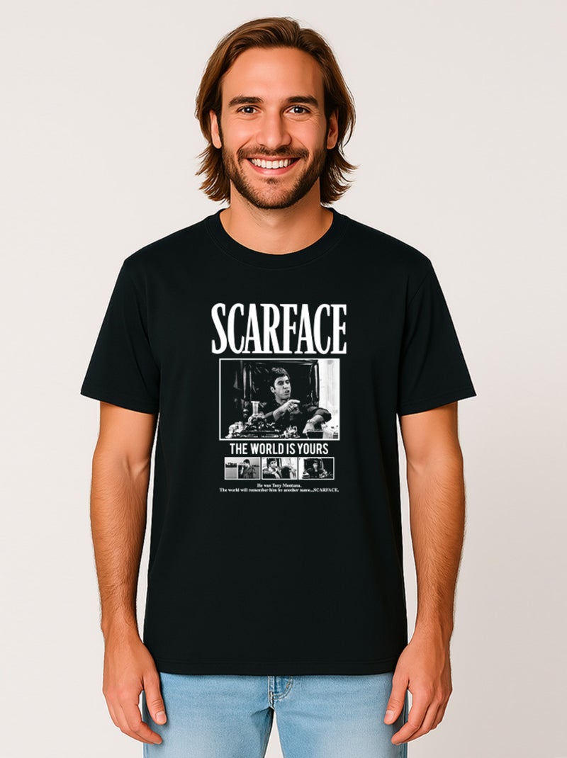T-shirt Homme - SCARFACE 6 Noir - Kiabi