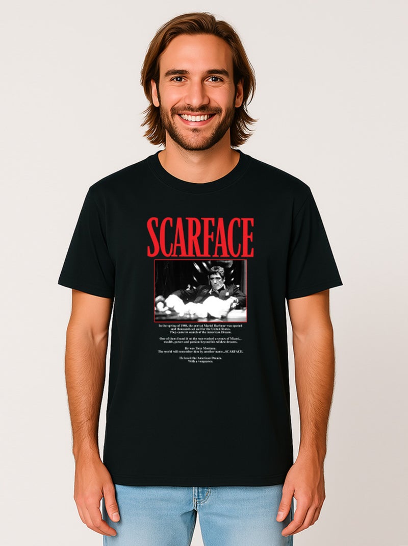 T-shirt Homme - SCARFACE 9 Noir - Kiabi