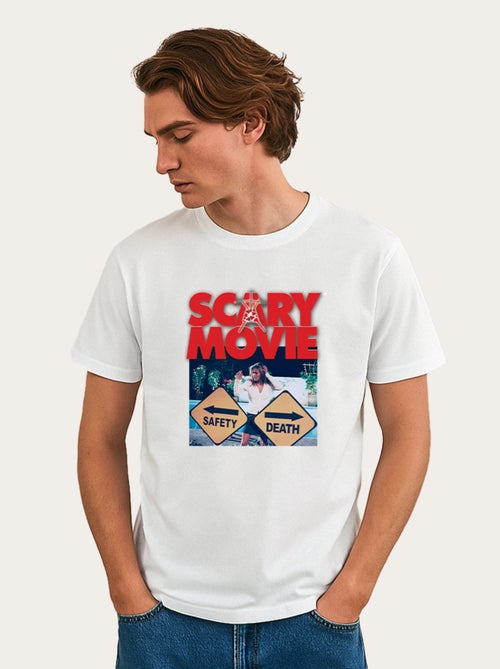 T-shirt Homme - SCARY MOVIE OFFICIAL SAFETY VS DEATH - Kiabi