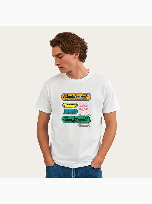 T-shirt Homme - SKATEBOARD! MAGAZINE MORE STATIC - Kiabi