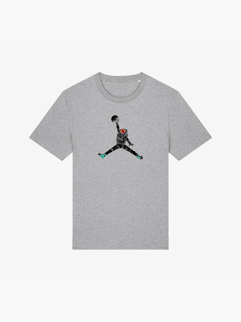 T-shirt Homme - SPACE DUNK Gris chiné - Kiabi