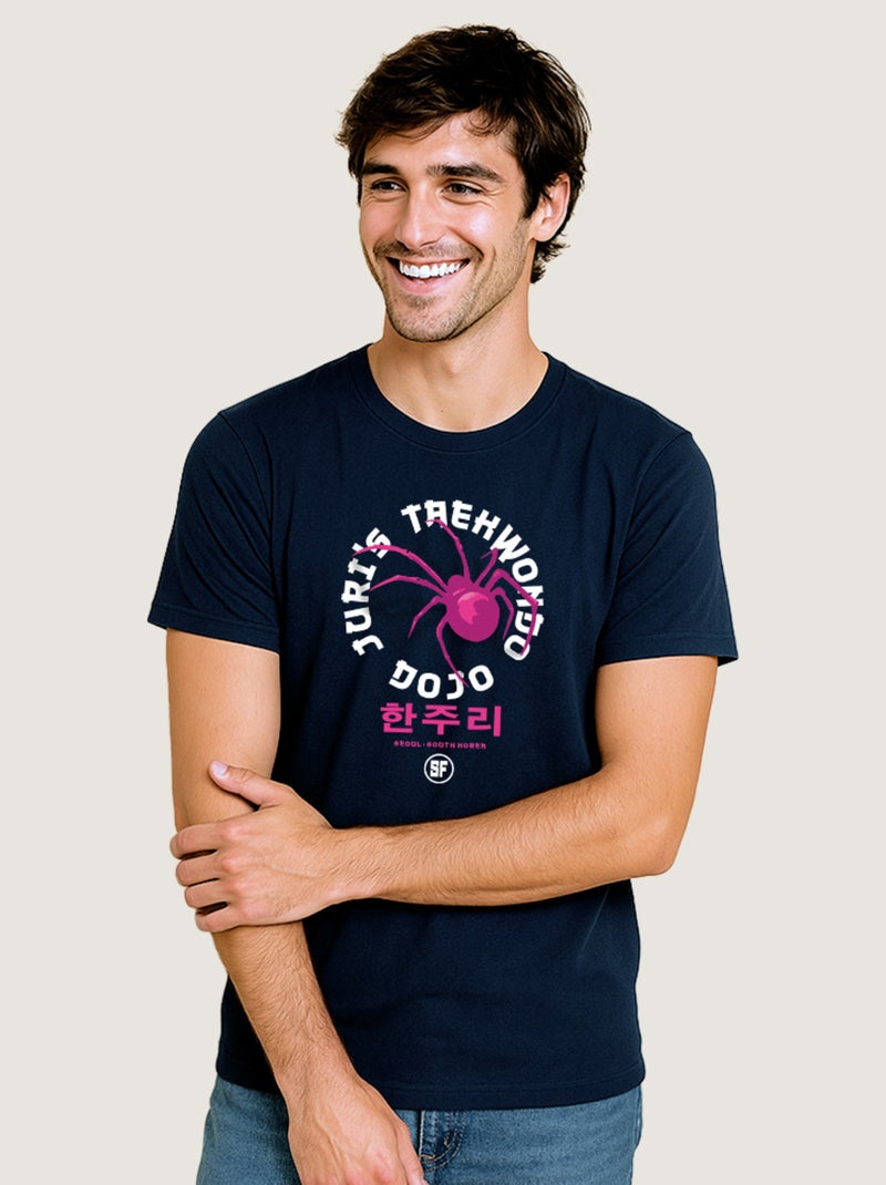 T-shirt Homme - SPIDER STREET FIGHTER Bleu marine - Kiabi