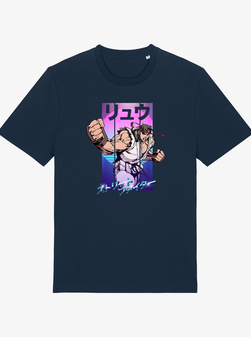 T-shirt Homme - STREET FIGHTER 3 Bleu marine - Kiabi