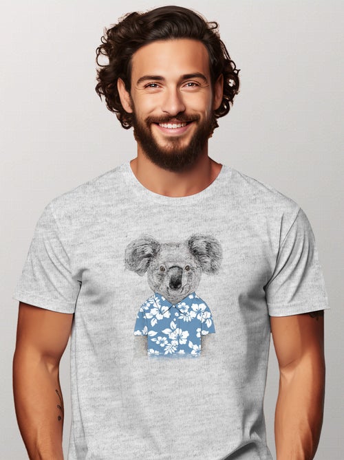 T-shirt Homme - SUMMER KOALA BLUE - Kiabi