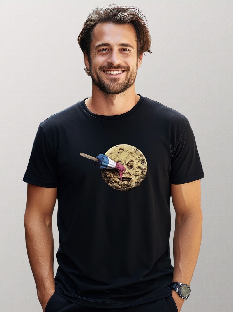 T-shirt Homme - SUMMER VOYAGE Noir - Kiabi