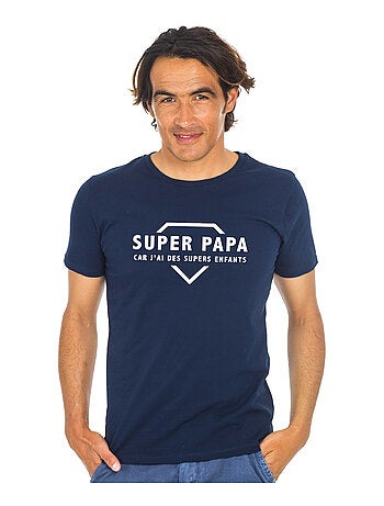 T-shirt Homme - SUPER PAPA CAR J'AI DES SUPERS ENFANTS 2 WAF