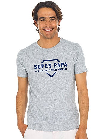 T-shirt Homme - SUPER PAPA CAR J'AI DES SUPERS ENFANTS 2 WAF