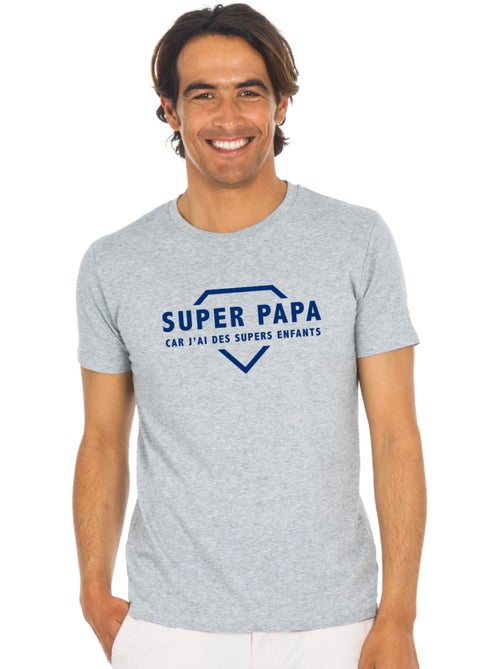 T-shirt Homme - SUPER PAPA CAR J'AI DES SUPERS ENFANTS 2 WAF - Kiabi