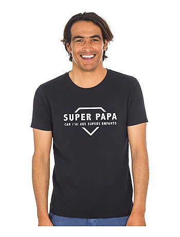 T-shirt Homme - SUPER PAPA CAR J'AI DES SUPERS ENFANTS 2 WAF