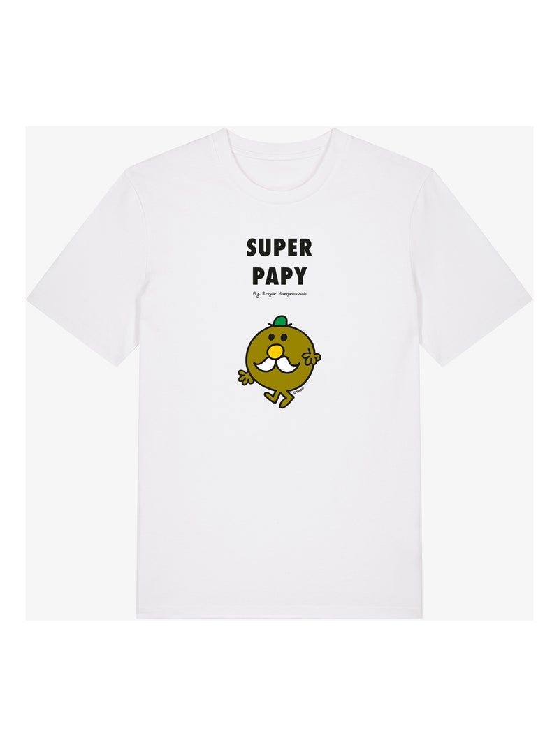 T-shirt Homme - SUPER PAPY MRMME Blanc - Kiabi