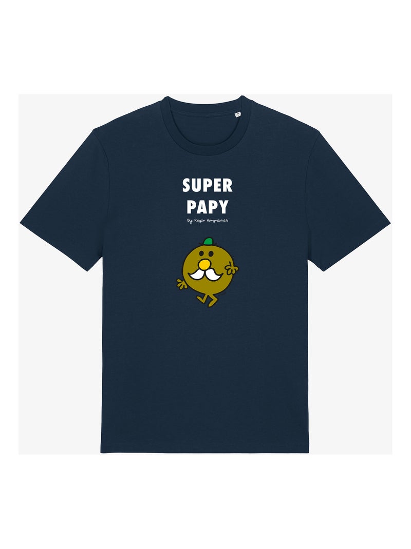 T-shirt Homme - SUPER PAPY MRMME Bleu marine - Kiabi