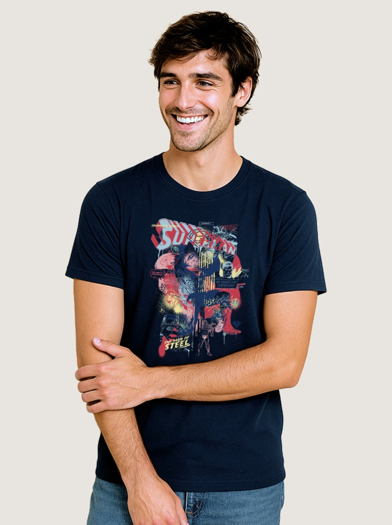 T-shirt Homme - SUPERMAN 2 Bleu marine - Kiabi