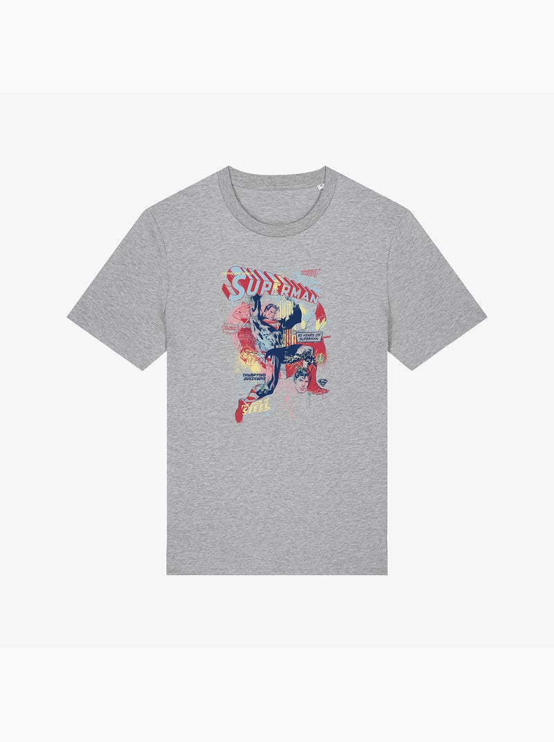 T-shirt Homme - SUPERMAN 2 Gris chiné - Kiabi