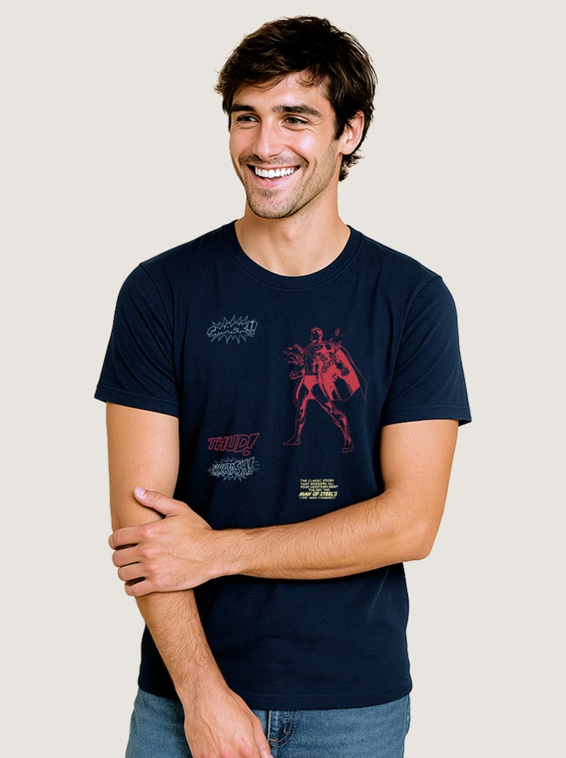T-shirt Homme - SUPERMAN 3 Bleu marine - Kiabi