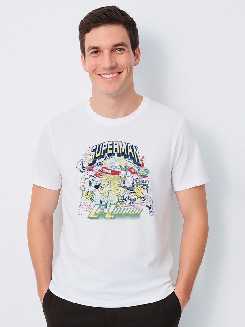 T-shirt Homme - SUPERMAN LEX LUTHOR Blanc - Kiabi