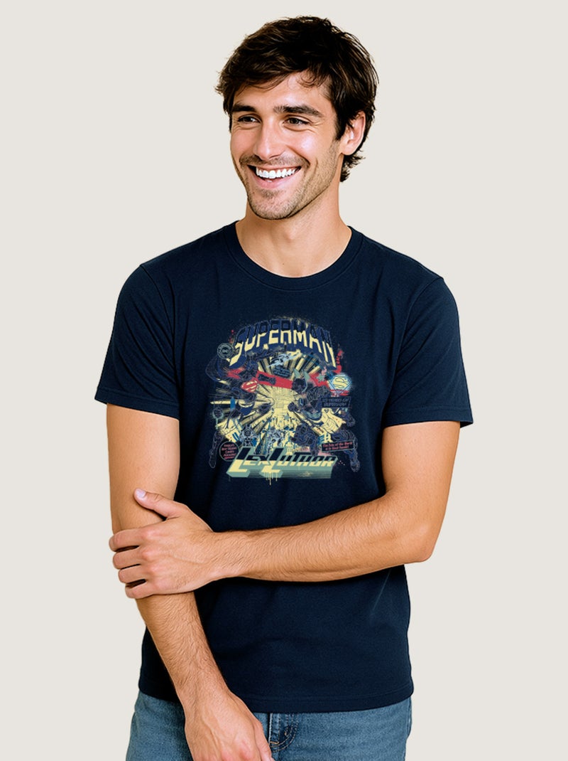 T-shirt Homme - SUPERMAN LEX LUTHOR Bleu marine - Kiabi