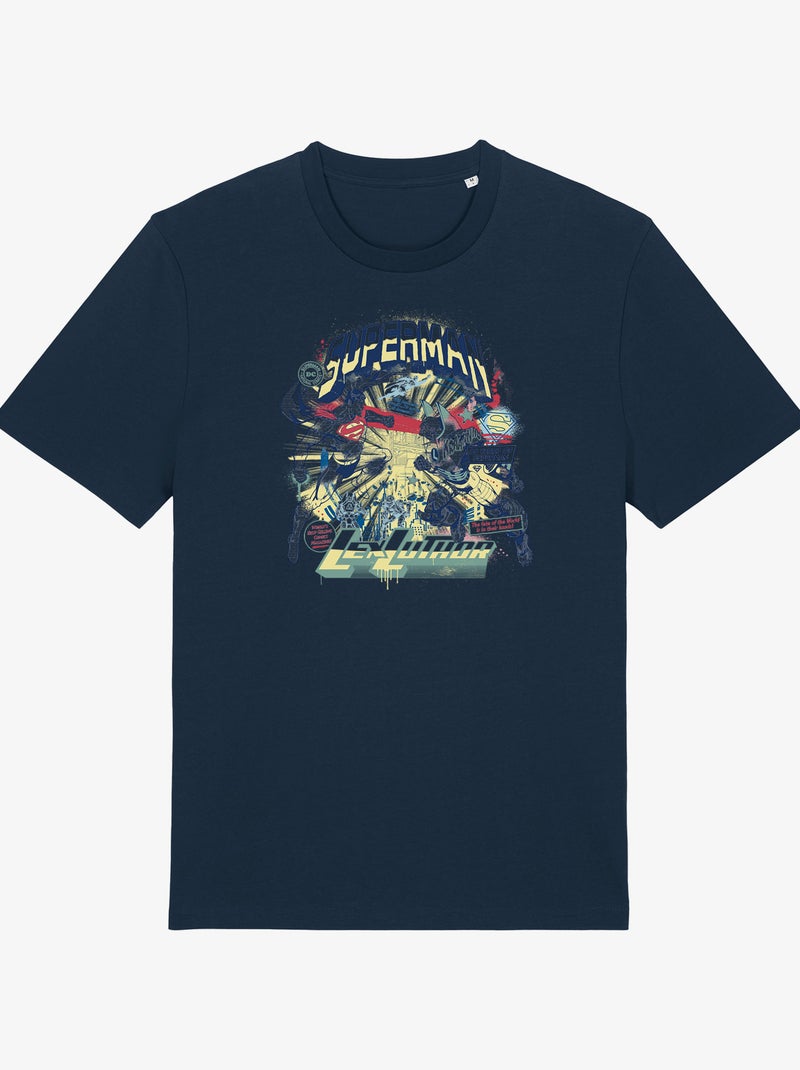 T-shirt Homme - SUPERMAN LEX LUTHOR Bleu marine - Kiabi