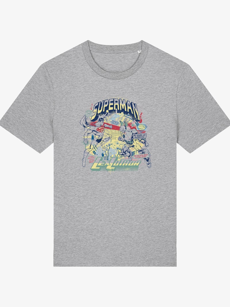 T-shirt Homme - SUPERMAN LEX LUTHOR Gris chiné - Kiabi
