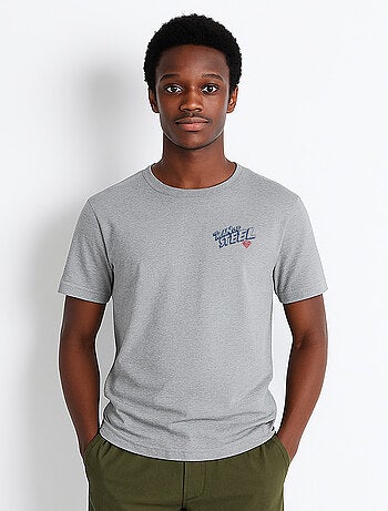 T-shirt Homme - SUPERMAN THE MAN OF STEEL CŒUR