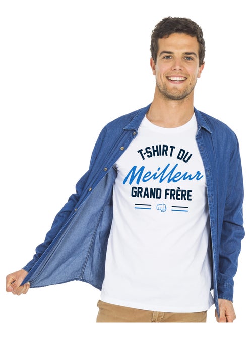 T-shirt Homme - T-shirt Homme - DU MEILLEUR GRAND FRÈRE - Kiabi