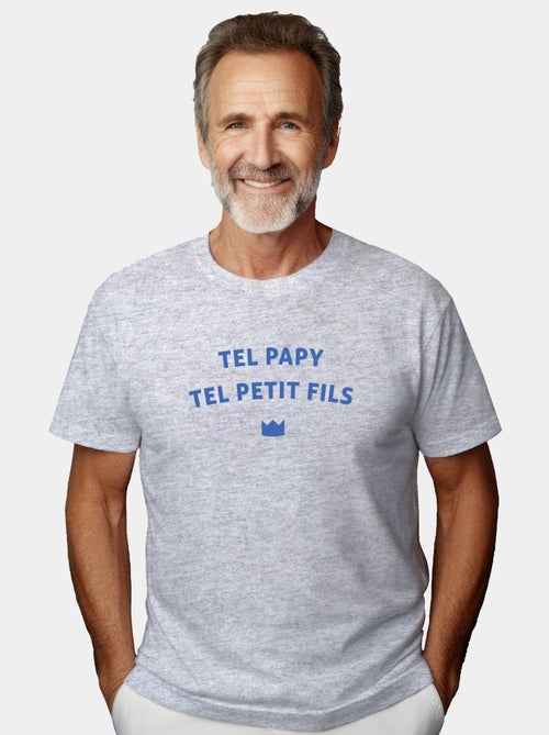 T-shirt Homme - TEL PAPY TELLE PETIT FILS WAF - Kiabi