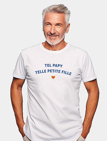 T-shirt Homme - TEL PAPY TELLE PETITE FILLE WAF