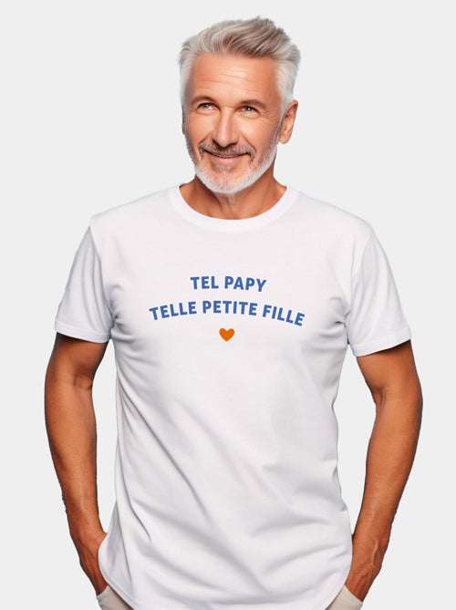T-shirt Homme - TEL PAPY TELLE PETITE FILLE WAF - Kiabi