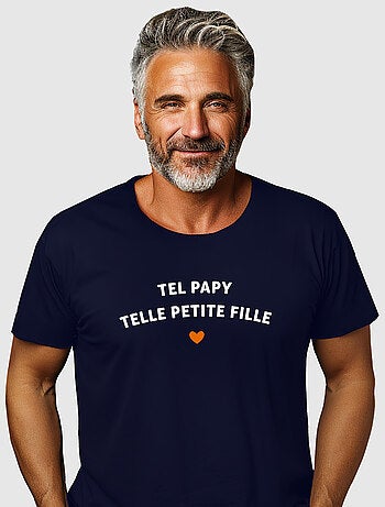 T-shirt Homme - TEL PAPY TELLE PETITE FILLE WAF