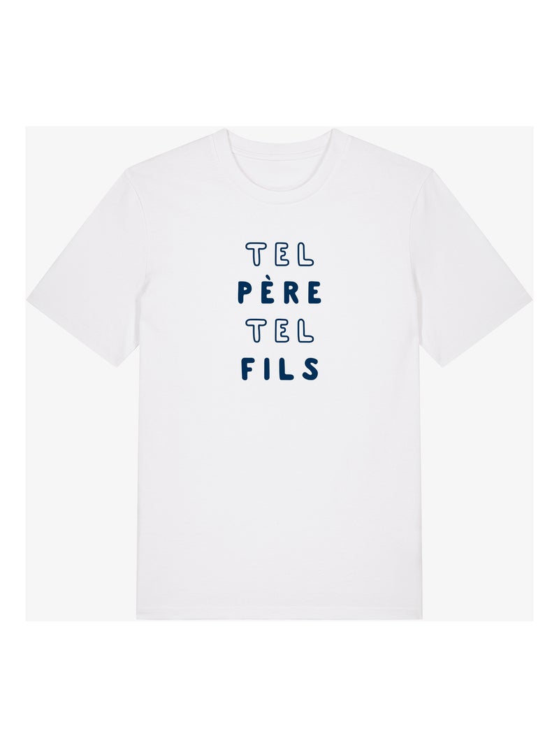 T-shirt Homme - TEL PÈRE TEL FILS 2 MPT Blanc - Kiabi