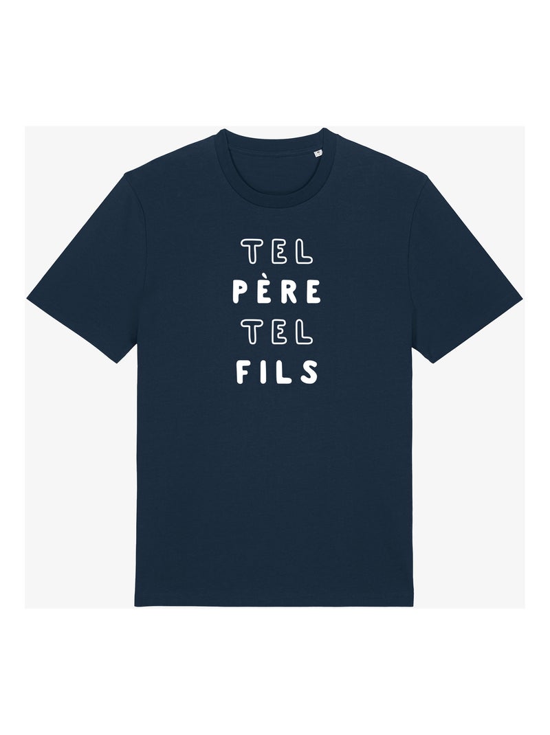 T-shirt Homme - TEL PÈRE TEL FILS 2 MPT Bleu marine - Kiabi