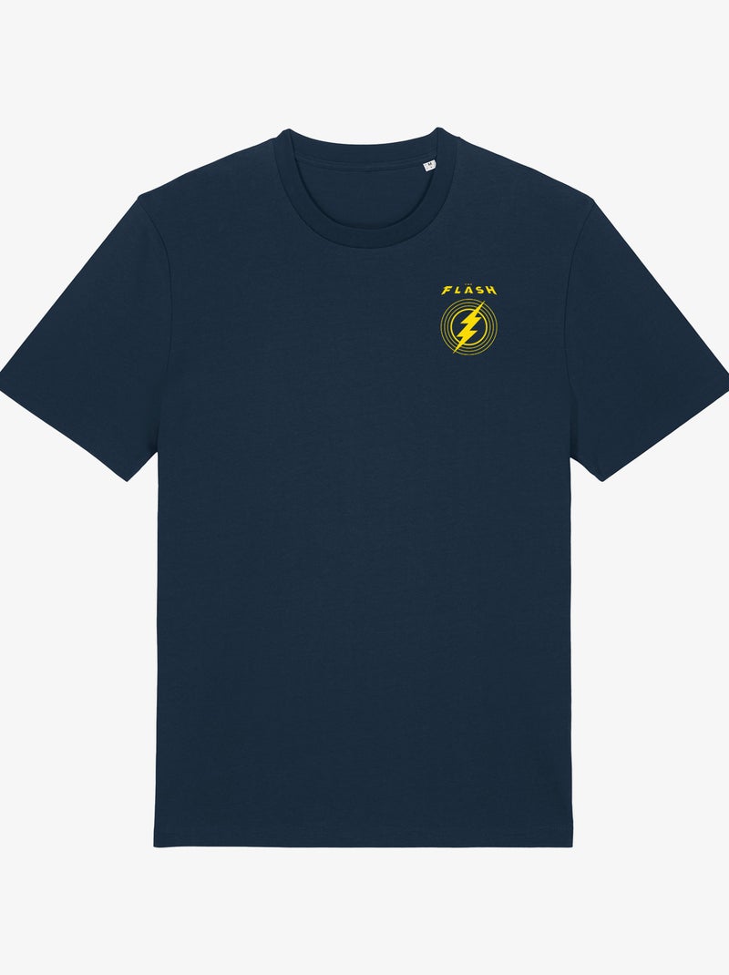 T-shirt Homme - THE FLASH LOGO CŒUR Bleu marine - Kiabi