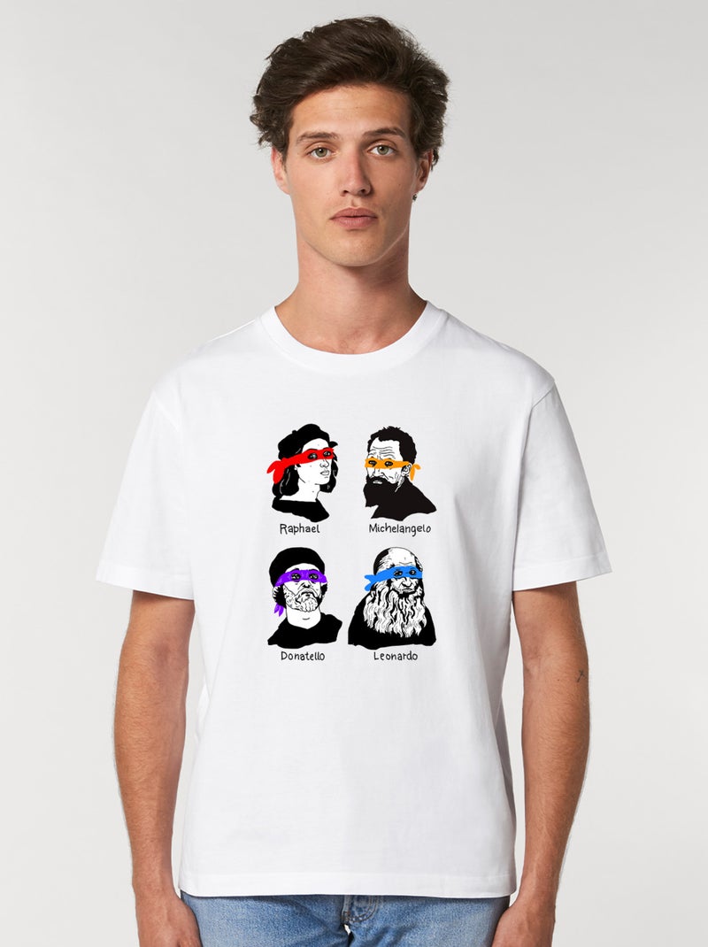 T-shirt Homme - THE NINJAS Blanc - Kiabi