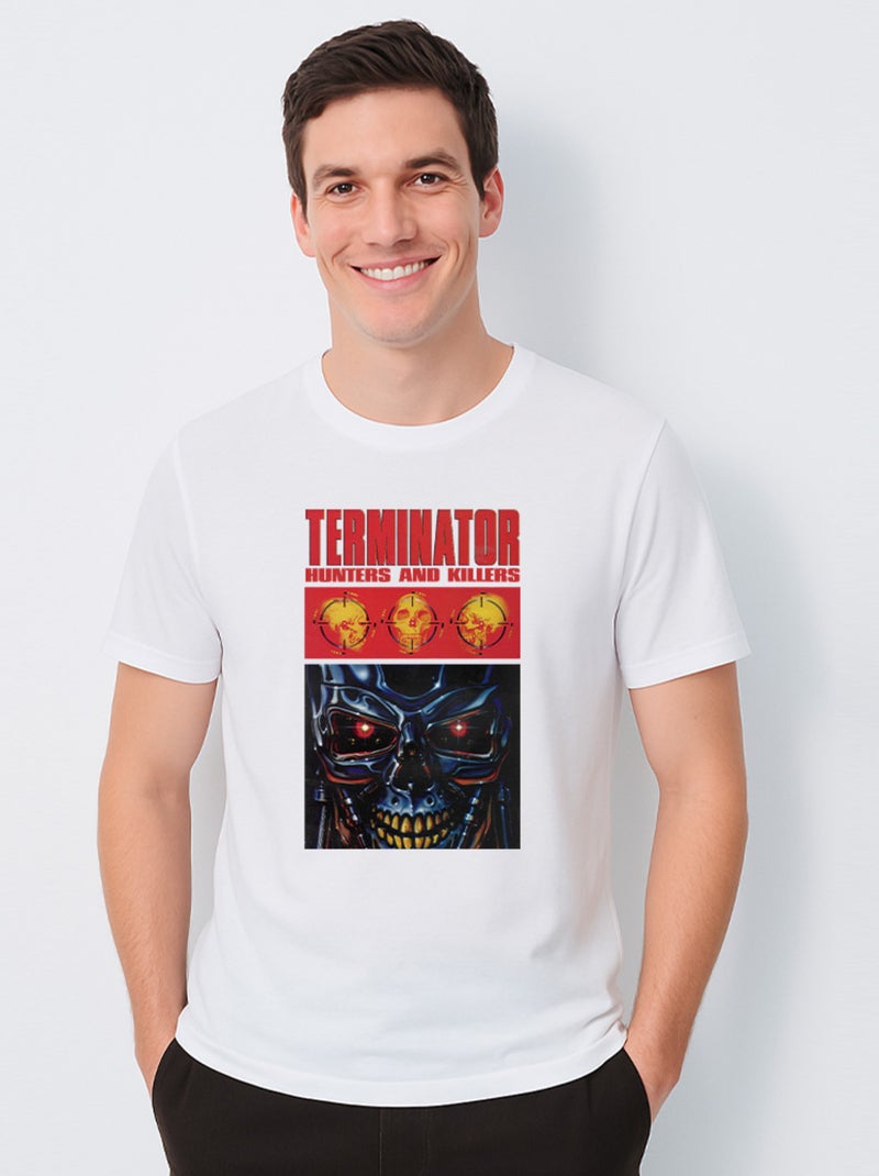 T-shirt Homme - THE TERMINATOR HUNTERS AND KILLERS Blanc - Kiabi