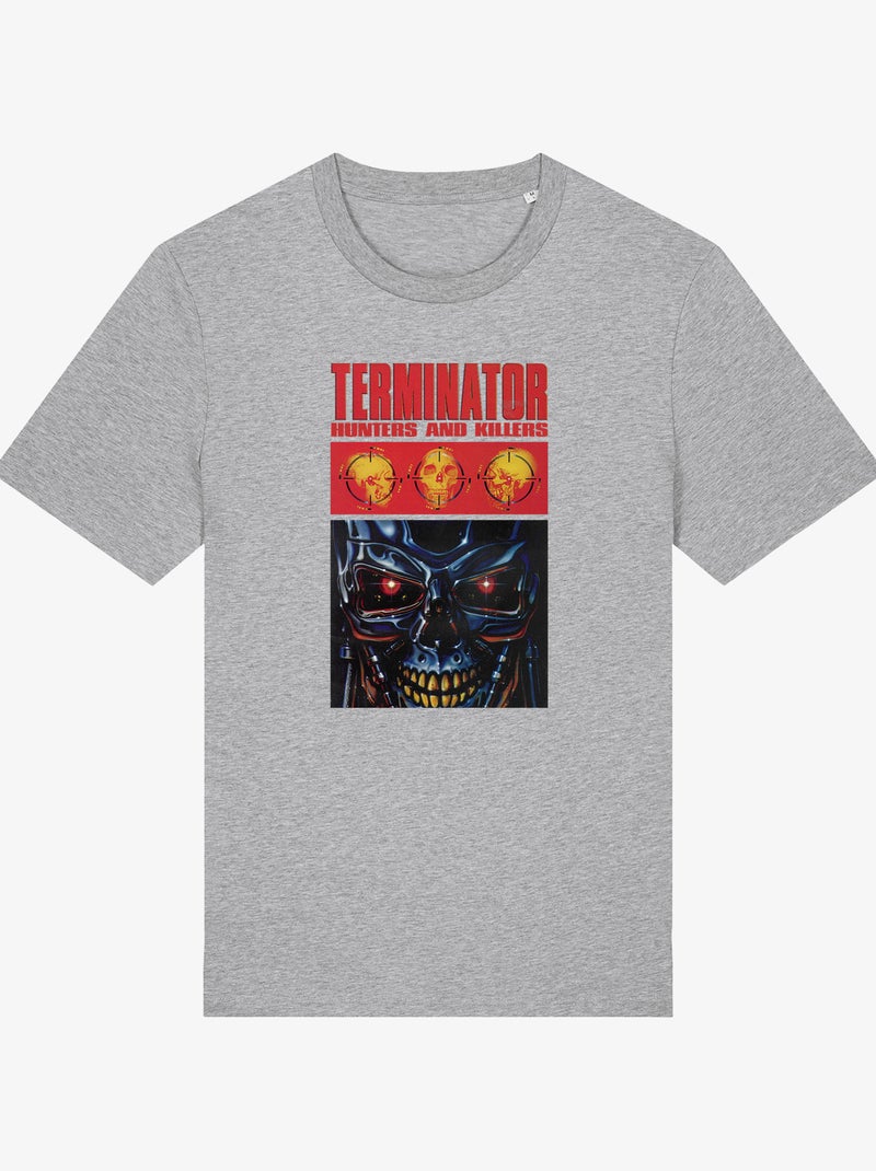 T-shirt Homme - THE TERMINATOR HUNTERS AND KILLERS Gris chiné - Kiabi