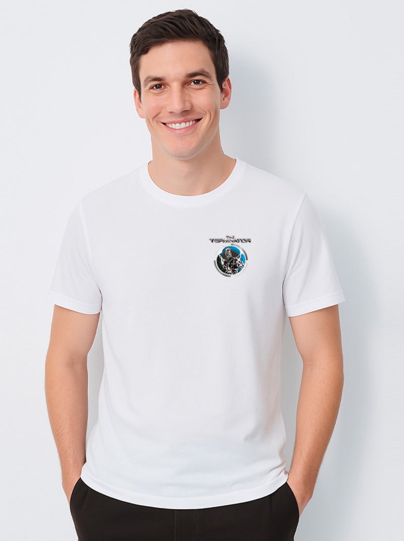 T-shirt Homme - THE TERMINATOR LOGO COEUR Blanc - Kiabi