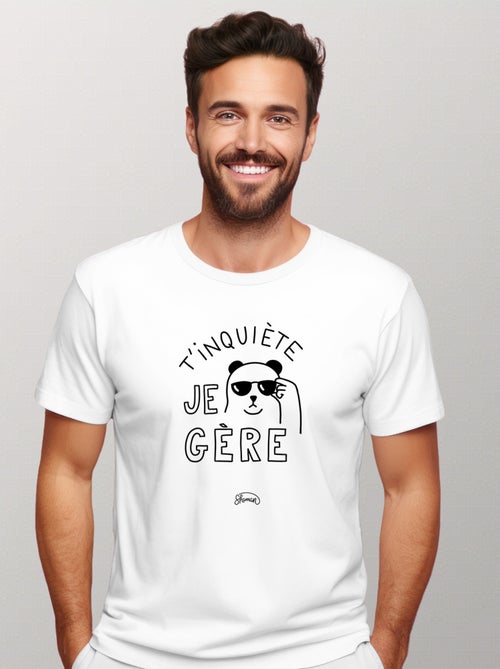 T-shirt Homme - T'INQUIETE JE GERE - Kiabi