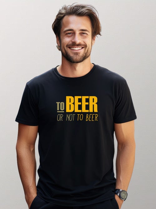 T-shirt Homme - TO BEER OR NOT TO BEER - Kiabi