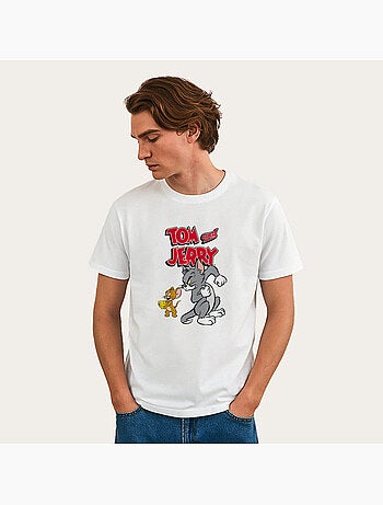 T-shirt Homme - TOM AND JERRY CHEESE GRAPHIC