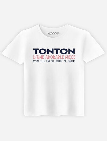 T-shirt homme - tonton d'une adorable niece
