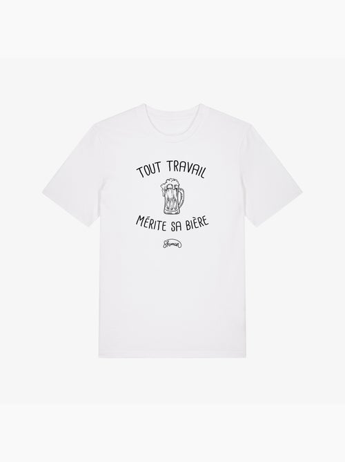 T-shirt Homme - TOUT TRAVAIL MERITE SA BIERE - Kiabi