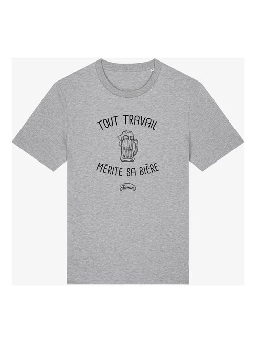 T-shirt Homme - TOUT TRAVAIL MERITE SA BIERE - Kiabi