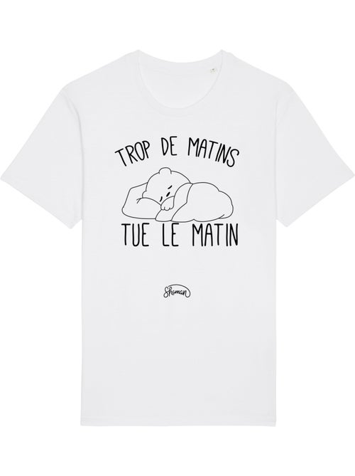 T-shirt Homme - TROP DE MATINS TUE LE MATIN - Kiabi