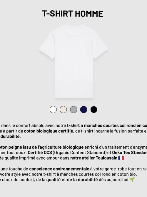 T-shirt Homme - TROP DE MATINS TUE LE MATIN - Kiabi