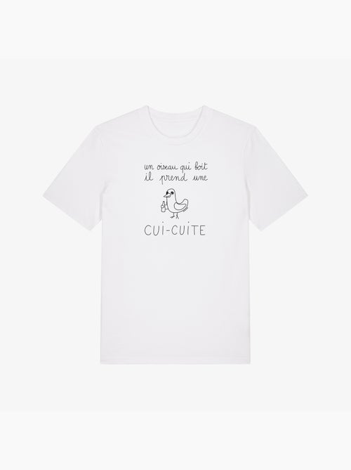 T-shirt Homme - UN OISEAU QUI BOIT IL PREND UNE CUI-CUITE - Kiabi