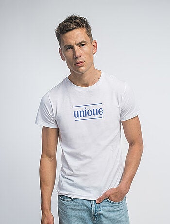 T-shirt Homme - UNIQUE WAF BLEU
