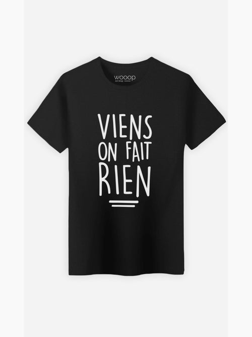 T-shirt Homme - VIENS ON FAIT RIEN - Kiabi