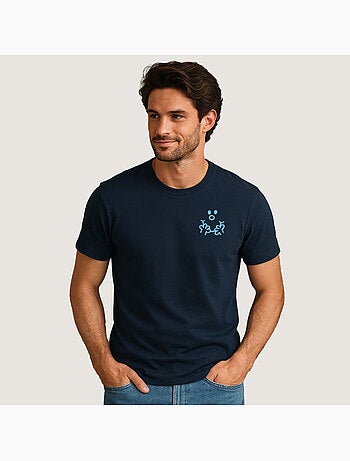 T-shirt homme - visage monsieur cœur